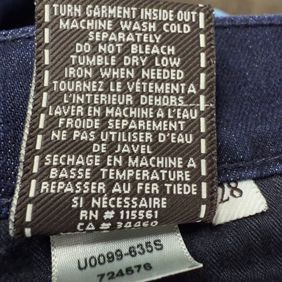 7 For All Mankind Bootcut Jeans Dark Wash Size 28 - Picture 9 of 14